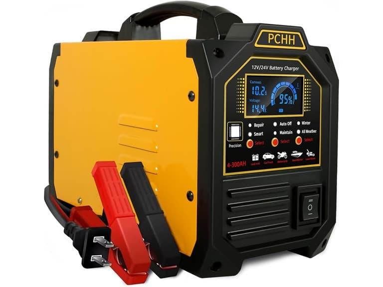 12V 24V Heavy Duty Car Battery Charger - Image 1