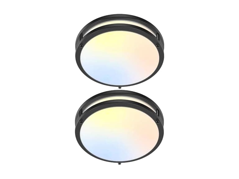 GoBright 2-Pack 10" Bathroom Light Fixture Ceiling Mount - Image 1