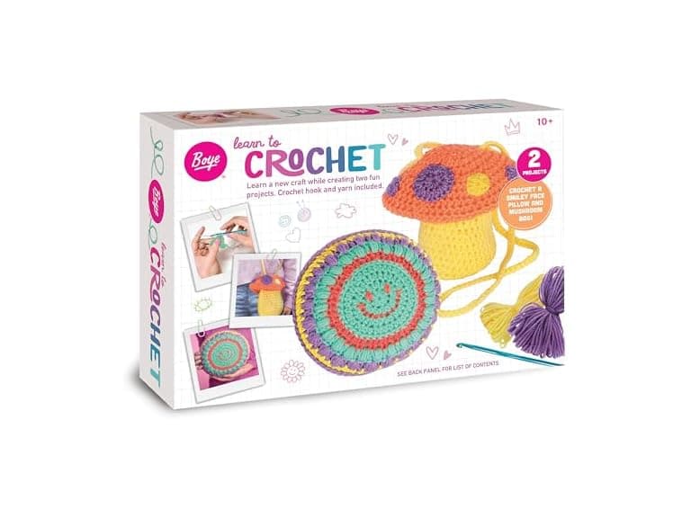 Boye Mushroom Bag and Smiley Face Pillow Kit - Image 1