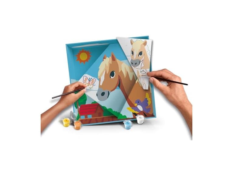 Ravensburger CreArt Do It Together: Horse Paint‑by‑Number Kit - Image 1