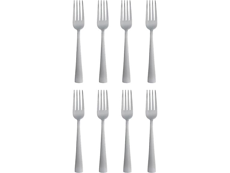 Oneida Zinc Everyday Forks, Set of 8 - Image 1