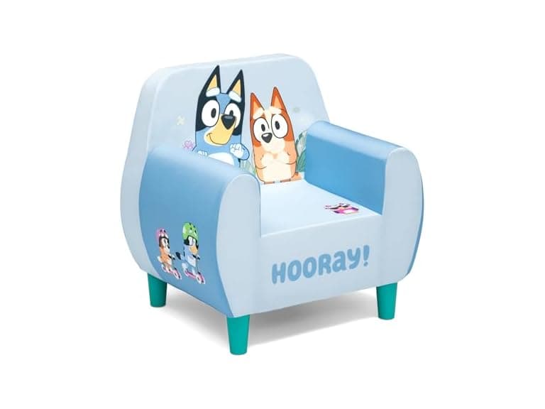 Delta Children Bluey Foam Chair, Blue - Image 1