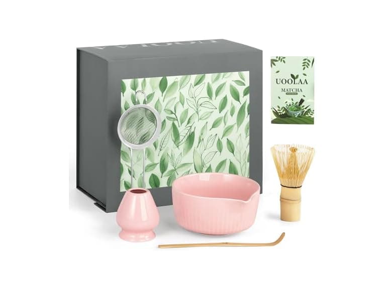 Pink Traditional Matcha Whisk Set - Image 1