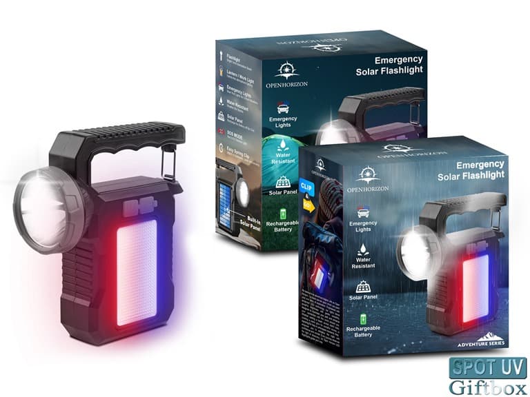 Solar Rechargeable LED Flashlight & Lantern - Image 1