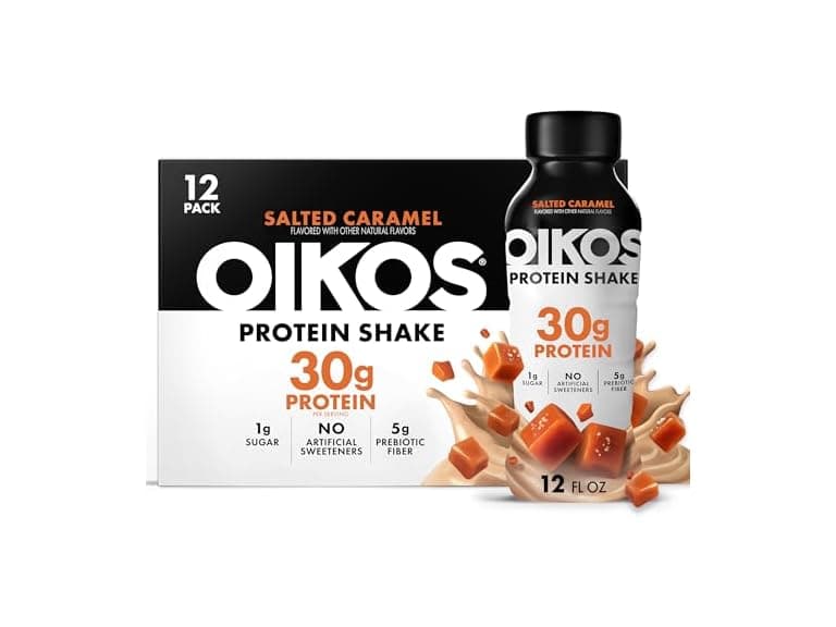 12CT Oikos Protein Shake, Salted Caramel - Image 1