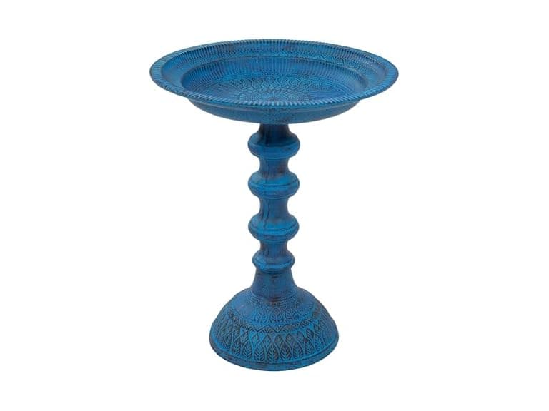 Sunnydaze Decor 18" Bird Bath- Blue Patina - Image 1