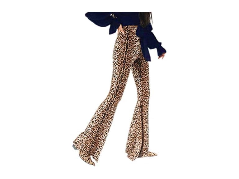Louvton Women (XL) High Waist Flare Pants Trousers - Image 1