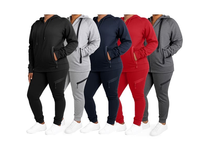 Women's Tech Fleece Hoodie & Jogger Set - Image 1