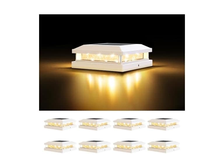 Solar Post Cap Lights Outdoor