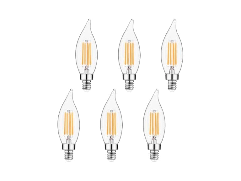 Sigalux E12 LED Candelabra 60W 2700K 6pk - Image 1