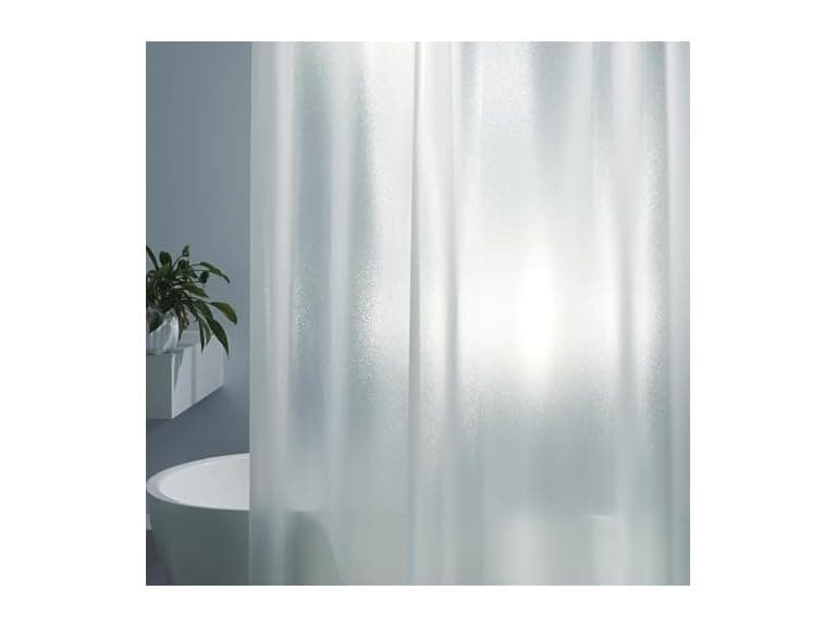 HOUSEWELL Starry Glitter Shower Curtain Liner - Image 1