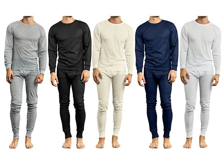 Asst Mens Winter Thermal Top & Bottom Set - Image 1