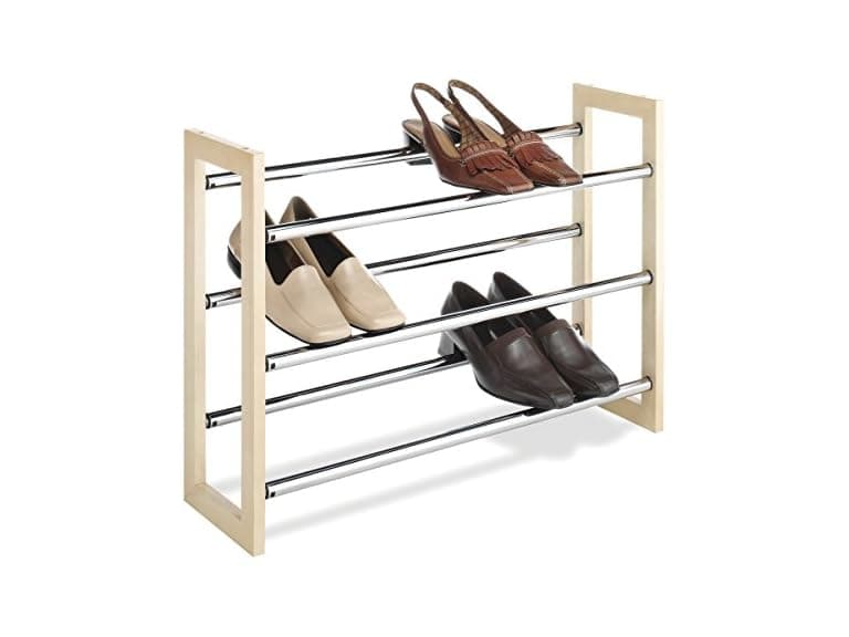 Whitmor 3 Tier Expandable Shoe Rack -Stackable - Image 1