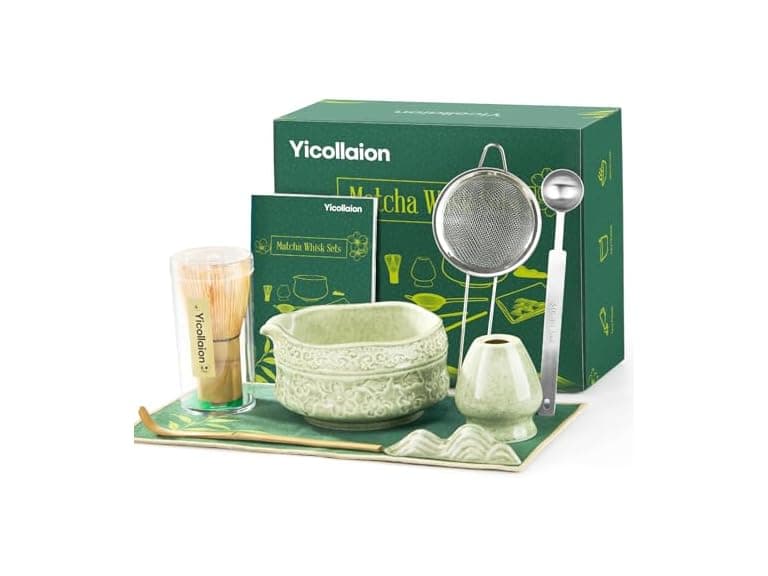 Yicollaion Matcha Whisk Set, 9 Pcs - Image 1