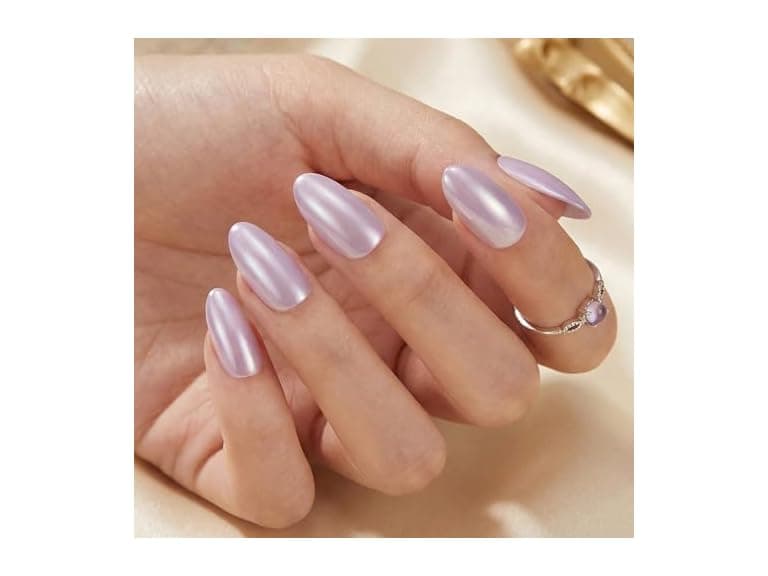 Press On Nails Short Almond Fake Nails - Image 1