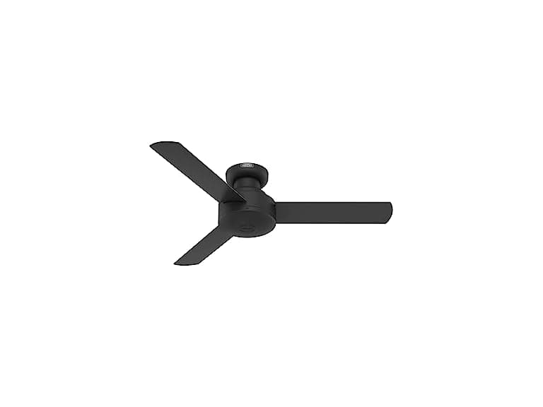 44" Hunter Fan Ceiling Fan Matte Black - Image 1