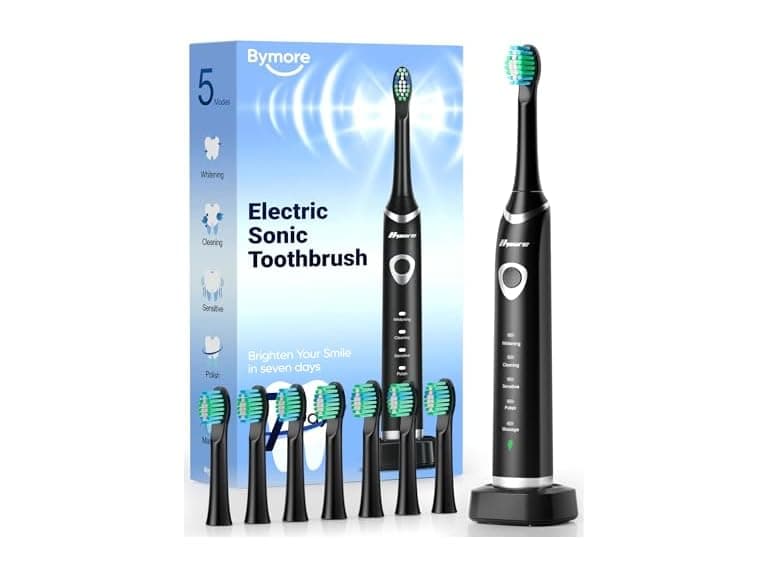 Bymore Electric Toothbrush with 8 Replacement Heads 913864 - Image 1