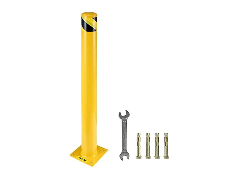 VEVOR Safety Bollard 48"x4.5" Safety Barrier Bollard 4-1/2" OD 48" Hei