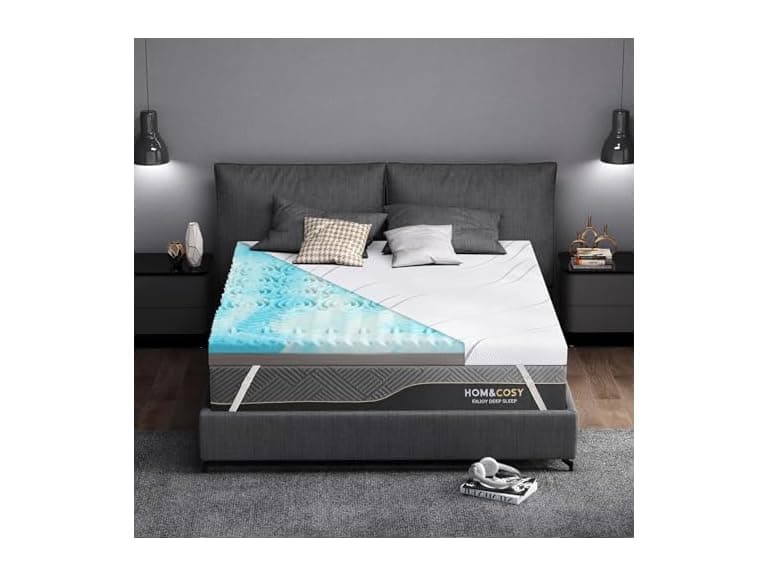 WEUP Firm Mattress Topper 4 Inch King Size - Image 1