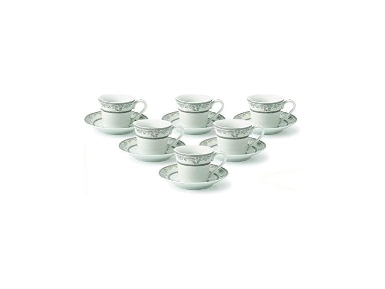 Lorren Home Trends Juliette-6 Espresso or Demitasse Cups - Image 1