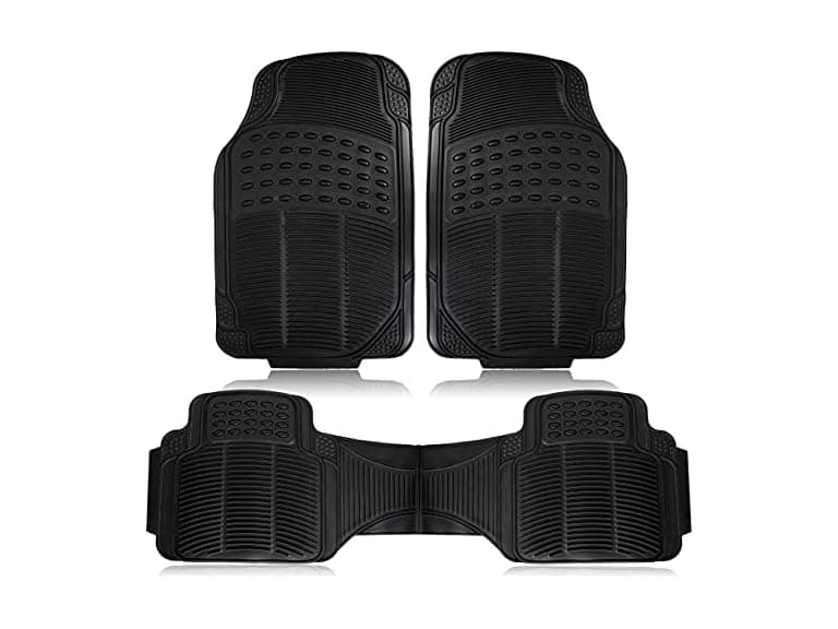 Zone Tech FM0010 Car Floor Mat Set of 3 Black - Image 1