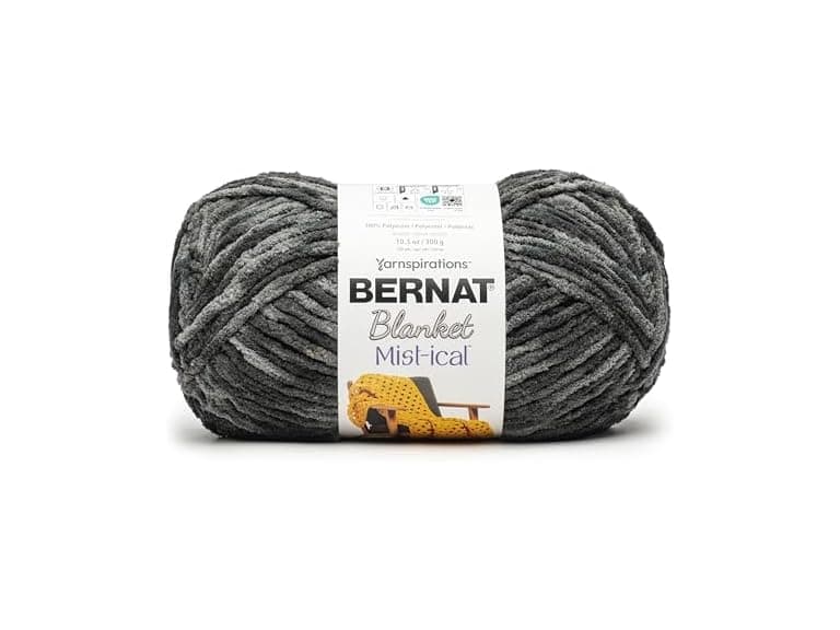 Bernat Blanket Mist-Ical Yarn-Cinder - Image 1