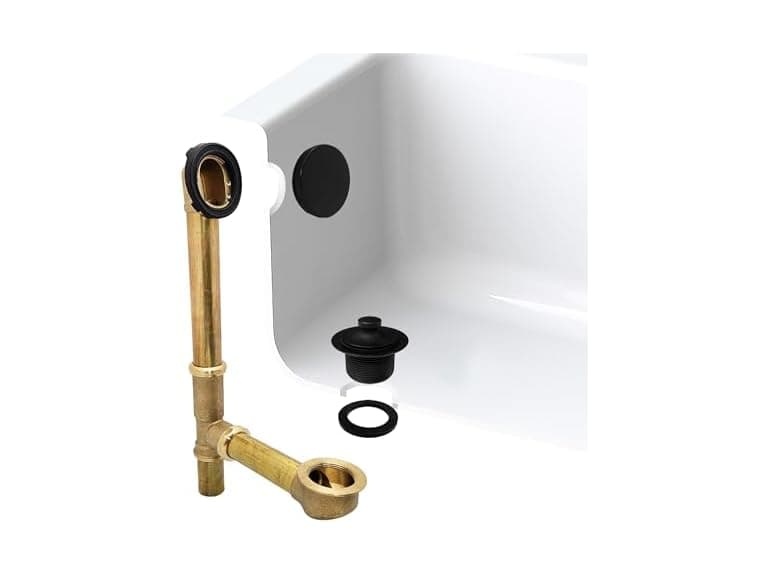 Westbrass A321H-62 14" Brass Bath Waste & Overflow Assembly - Image 1