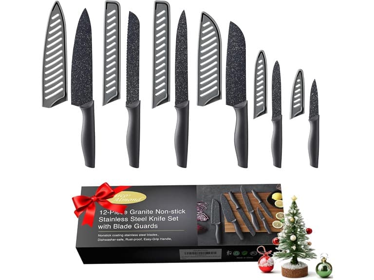 24-Piece Kitchen Knife Set w/ Guards - Image 1