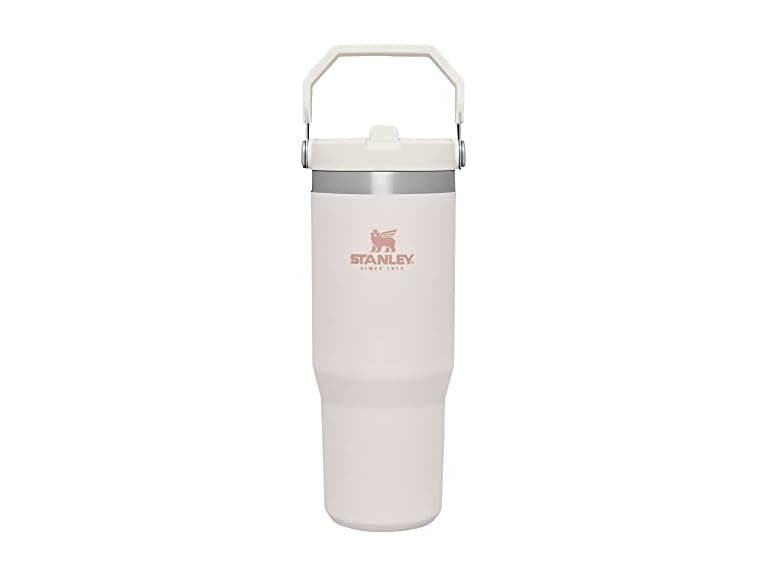 STANLEY IceFlow Flip Straw Tumbler 30oz, Rose Quartz - Image 1