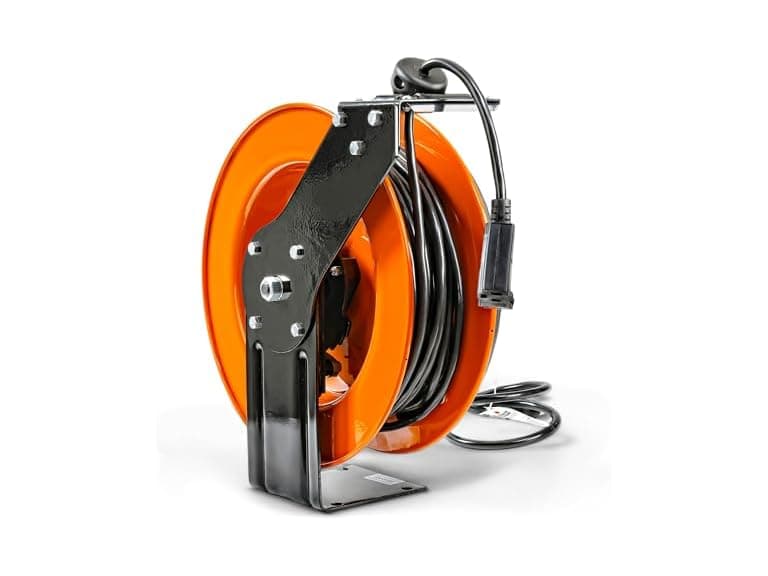 SuperHandy Extension Cord Reel 12AWG x 80' - Image 1