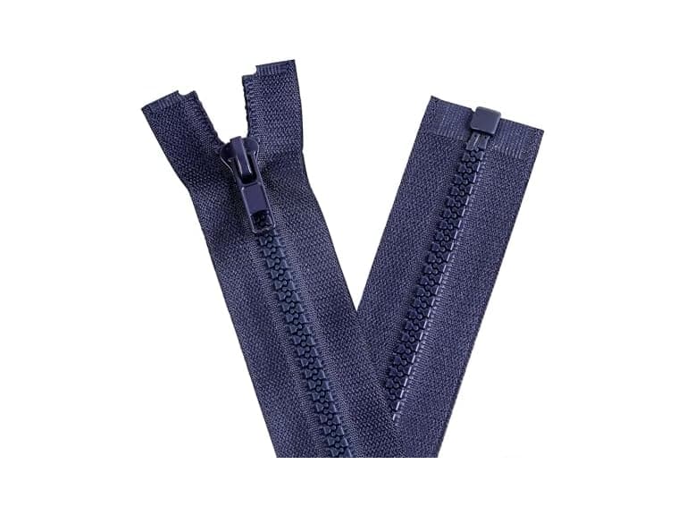YAKA 4PCS #5 5 inch Separating Jacket Zippers Blue - Image 1
