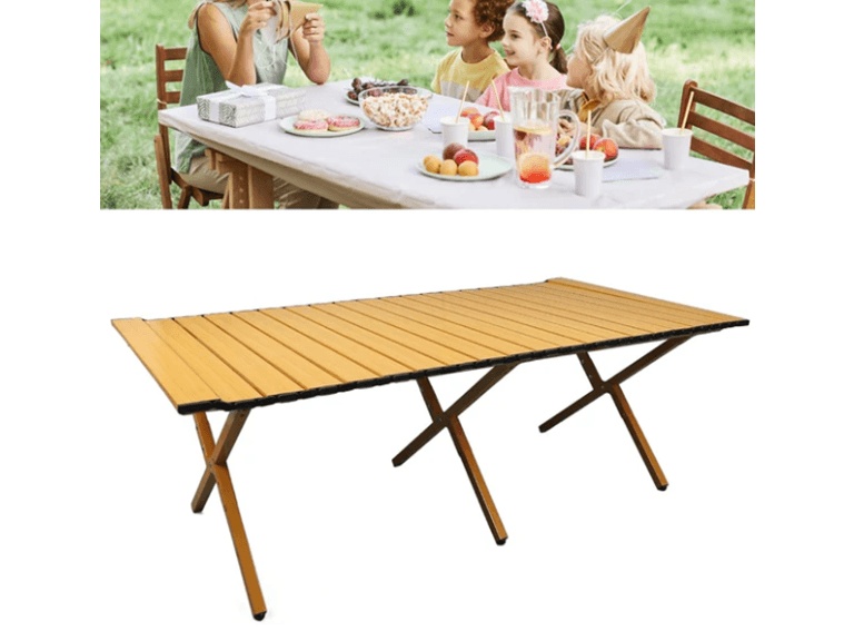 SONICGRACE 47.2 x 23.6 x 17.3 Roll Top Outdoor Table (Open Box) - Image 1