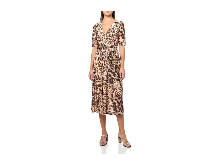 Halston Women's V-Neck Jersey Mini Dress - Image 1