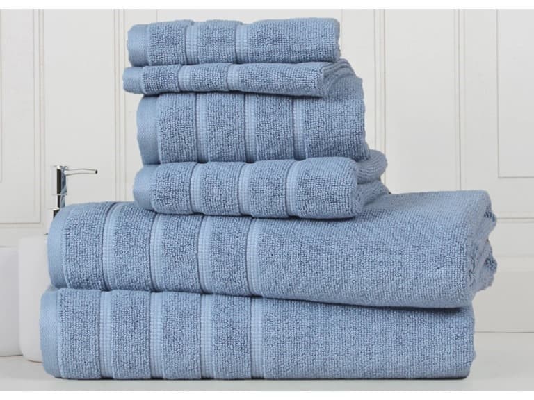 6-Piece Zero Twist Cotton Towel Set - Image 1
