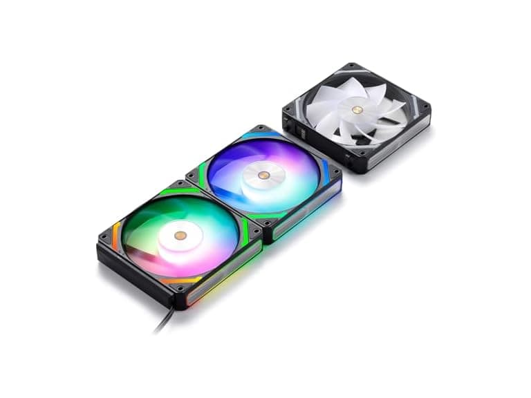 CF-121D 120mm PC Case Fan, Reverse Blade, Black - Image 1