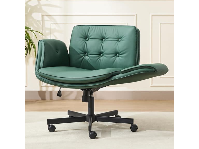 Criss Cross Chair with Armrests & Wheels - Image 1