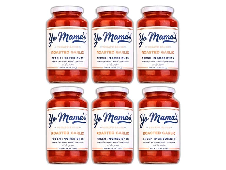 (6 Pack) Yo Mama's Roasted Garlic - Image 1