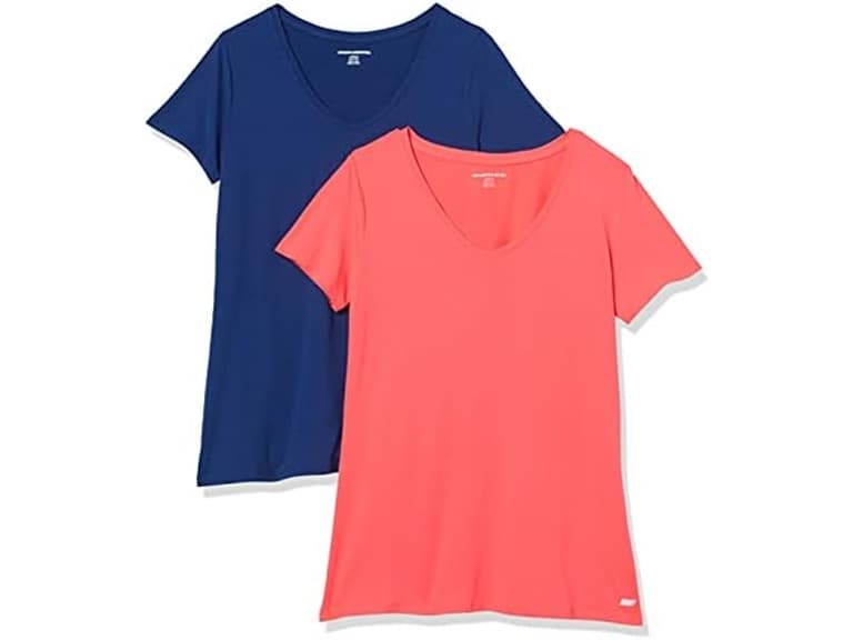Amazon Essentials Women Tech V- Neck T-shirt - Image 1