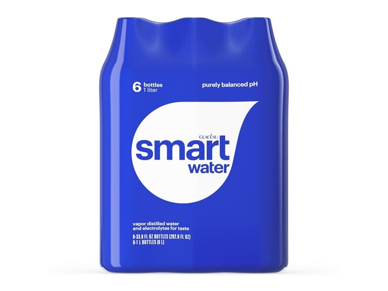 6PK Smartwater Packaged Drinking Water, 33.8 Fl O - Image 1