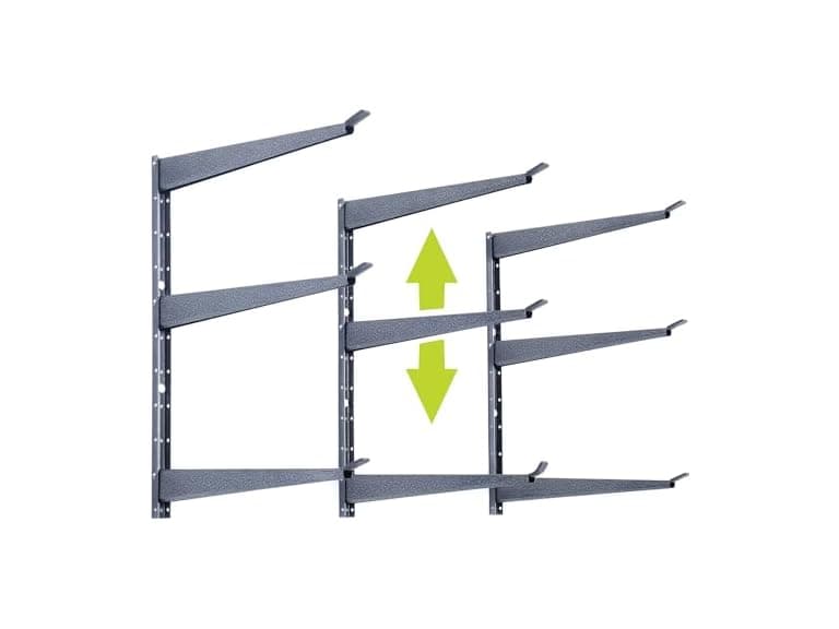 Delta HDRS1003 3-Tier Heavy Duty Storage Rack, Gray - Image 1