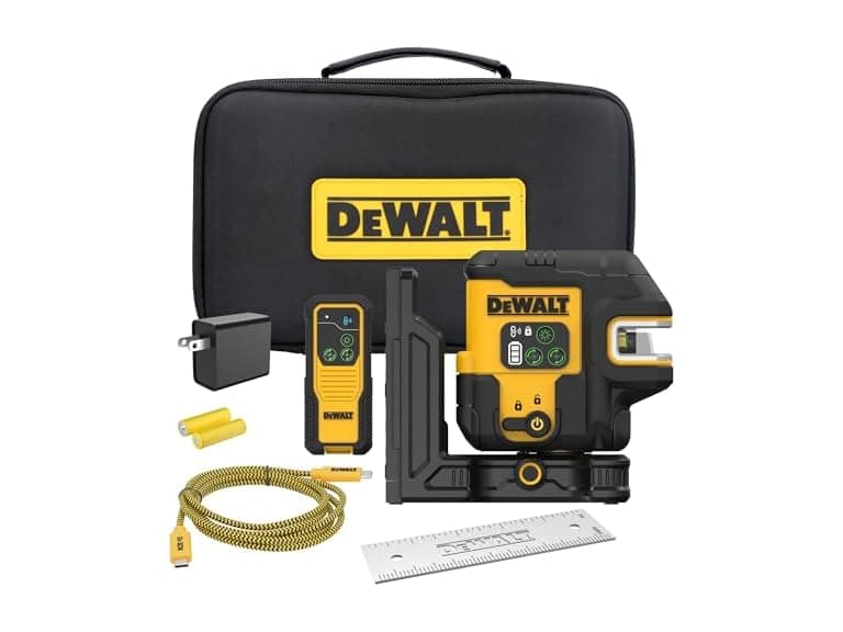 DEWALT DCLE14251G 150ft Green 5 Spot Laser Level Kit - Image 1