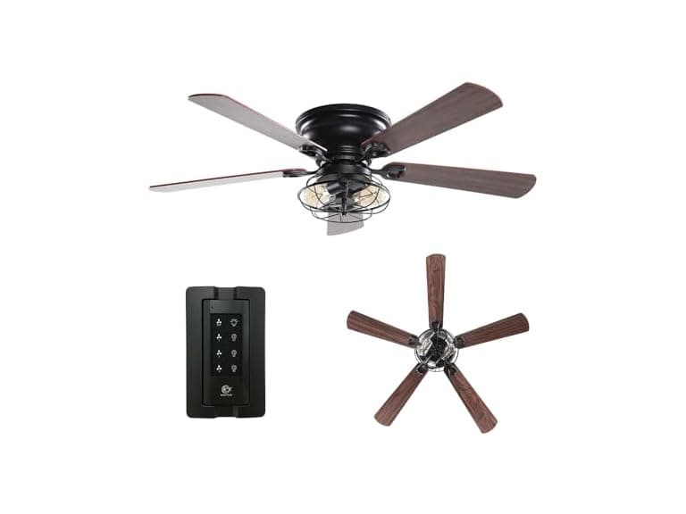 Parrot Uncle 48" F6233QQ-PU Farmhouse Ceiling Fan - Image 1