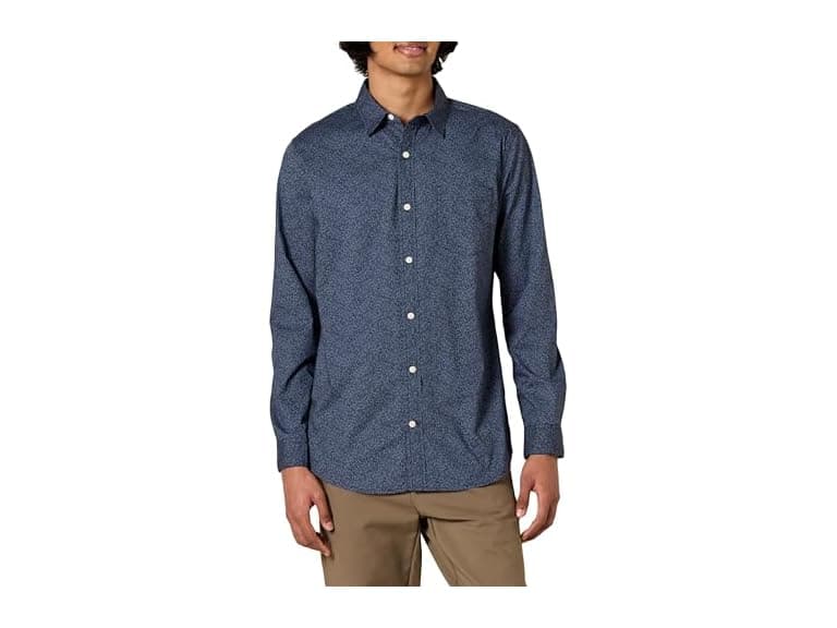 AE Mens LS SlimFit Stretch Poplin Shirt - Image 1