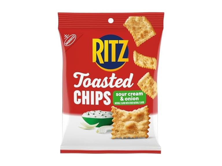 RITZ Toasted Chips Sour Cream and Onion Crackers - Image 1