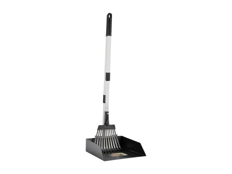 PRECISION PET Poop Scoop Small Pan with Rake - Image 1