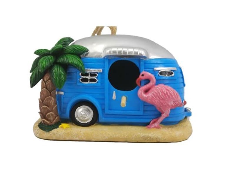 8" Resin Vacation RV Birdhouse - Image 1
