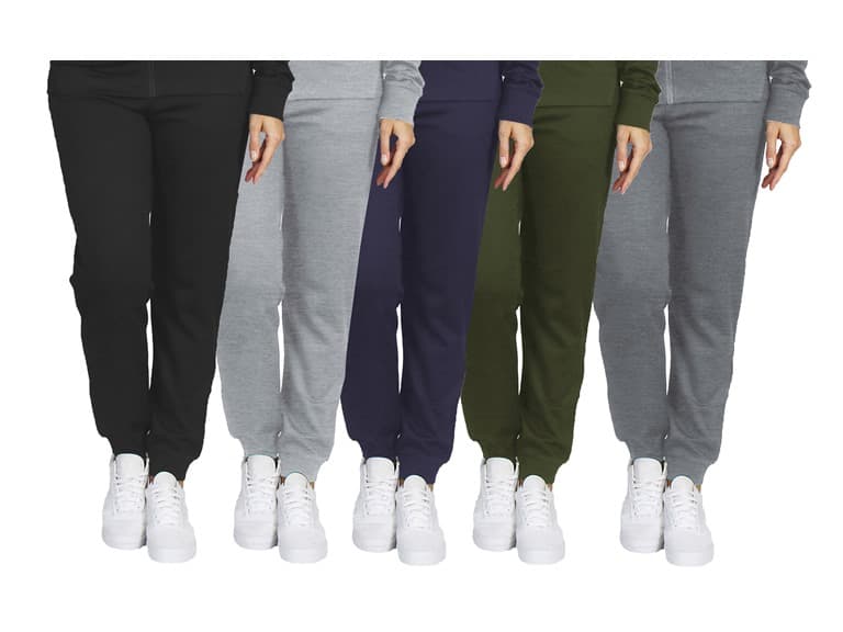 3PK Asst Womens Loose Fit Active Track Pants - Image 1