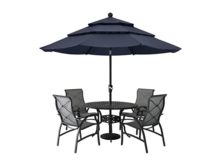 ABCCANOPY 3 Tiers Patio Umbrella Navy 11ft - Image 1
