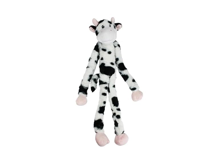Multipet Swingin' Slevin Cow Dog Plush Toy - Image 1