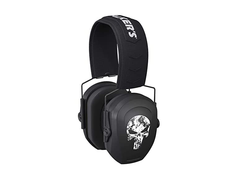 Walker's Game Ear Razor Passive - Black Punisher Logo - Image 1